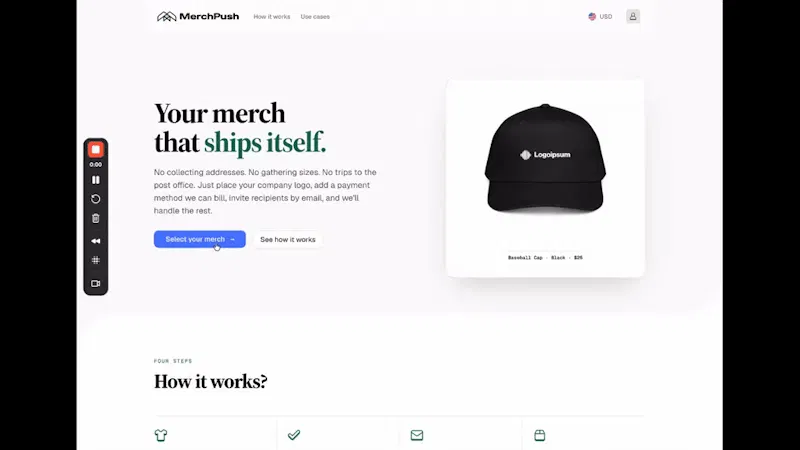 Merch Push screenshot 1 (video preview)