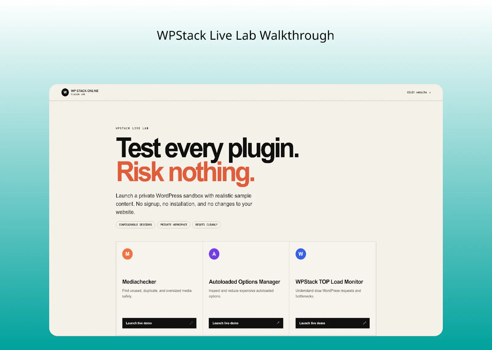 WPStack screenshot 2