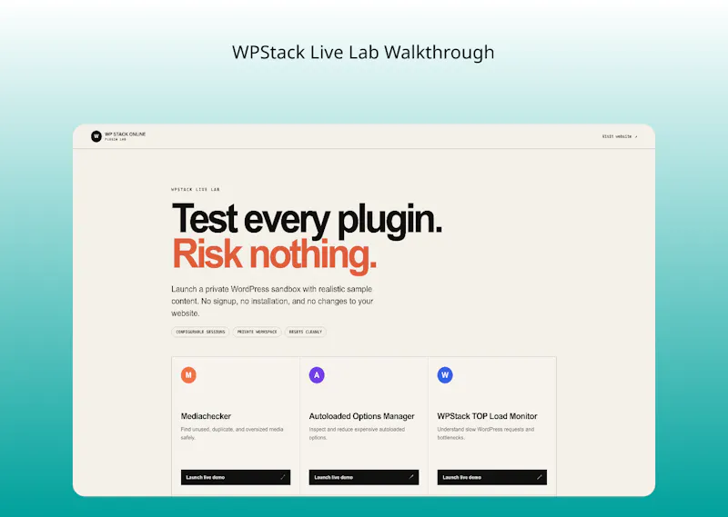 WPStack screenshot 2