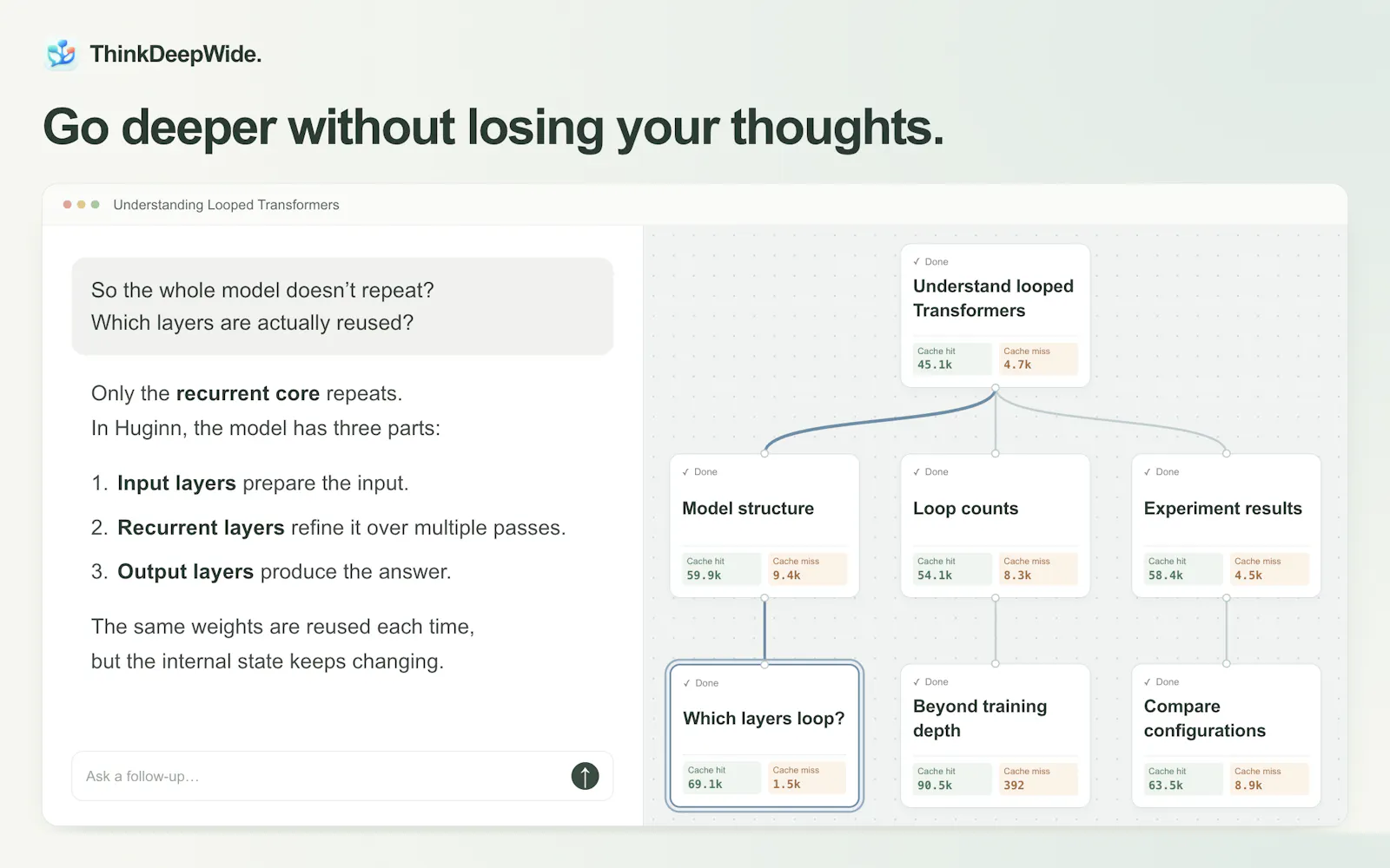 ThinkDeepWide screenshot 2
