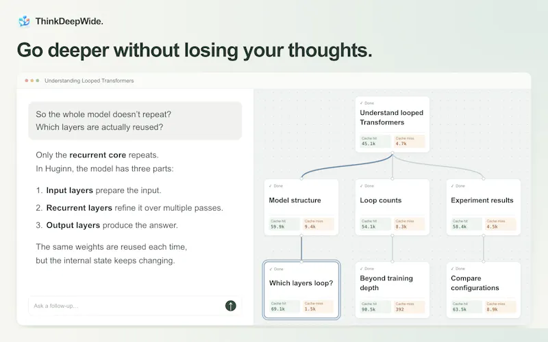 ThinkDeepWide screenshot 2