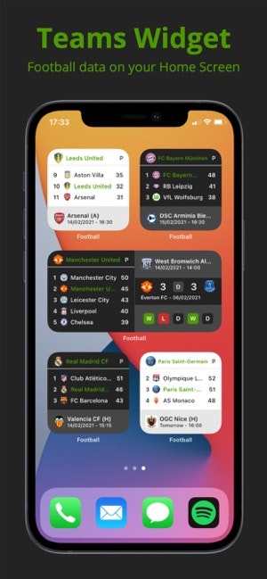 Teams - Football/Soccer Widget gallery image