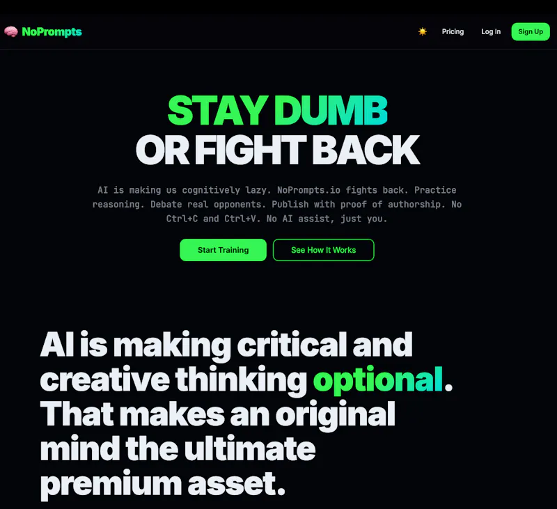 NoPrompts screenshot 1