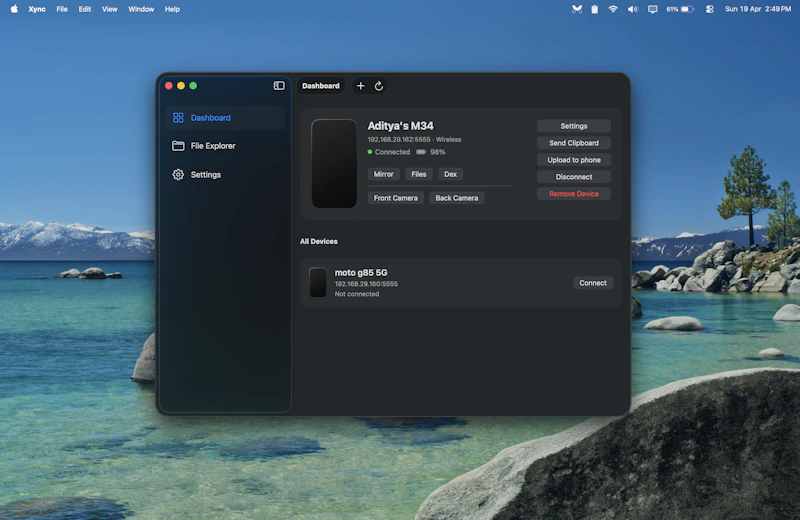 Xync screenshot 1