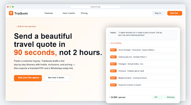 TripQuote screenshot 6