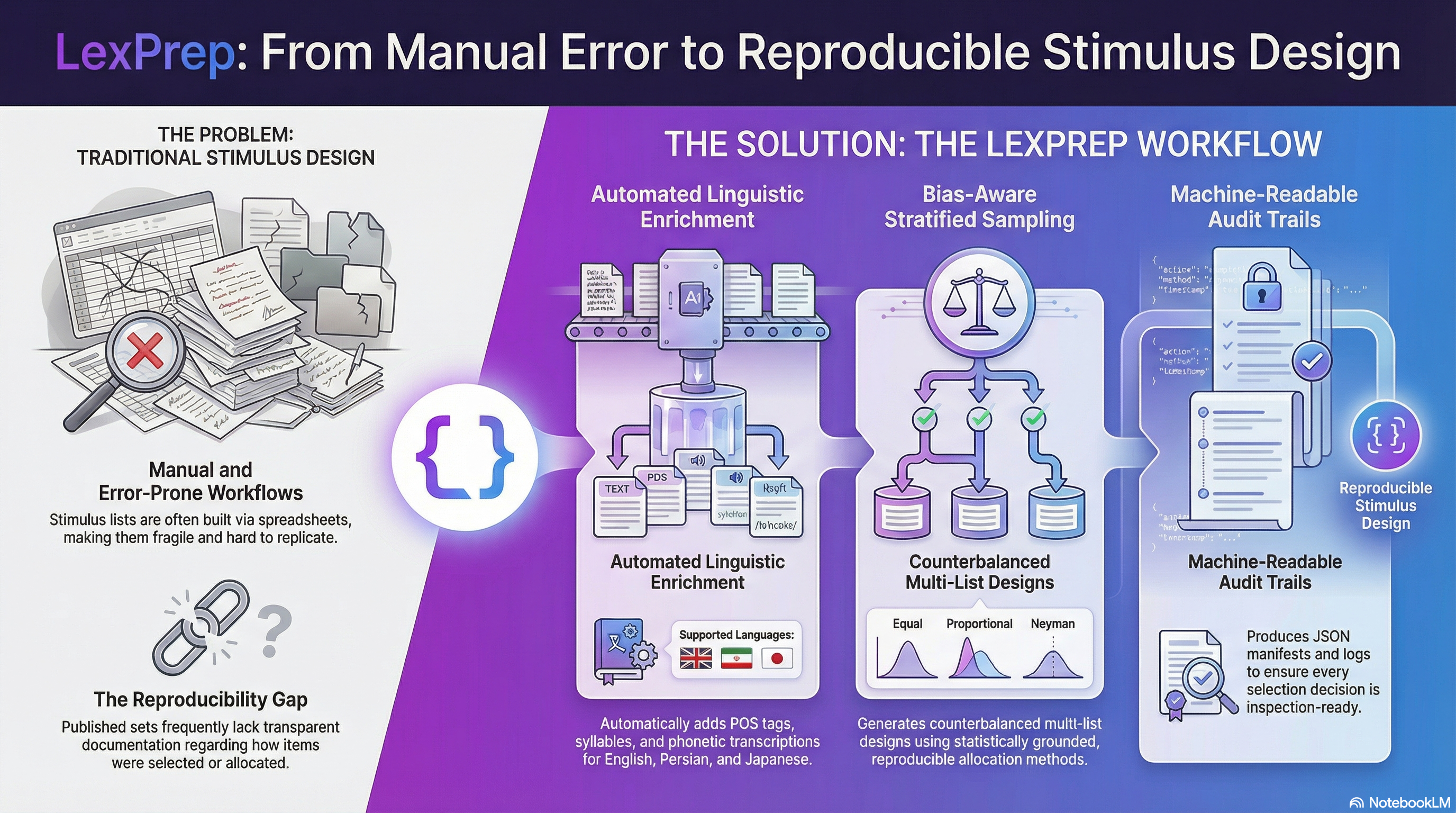 lexprep - Main product screenshot demonstrating key features and user interface