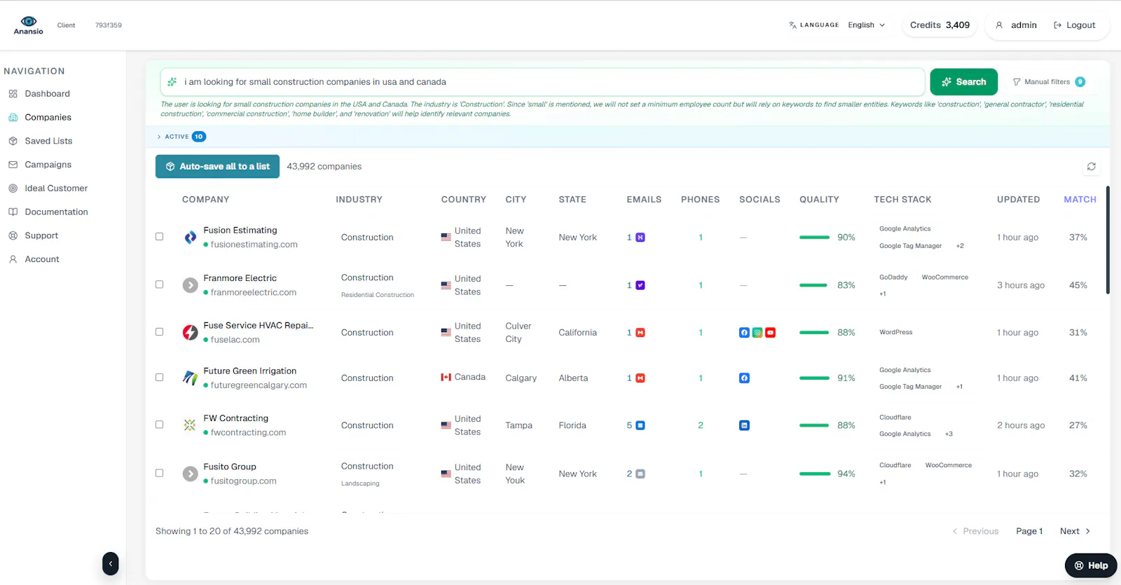Anansio screenshot 1