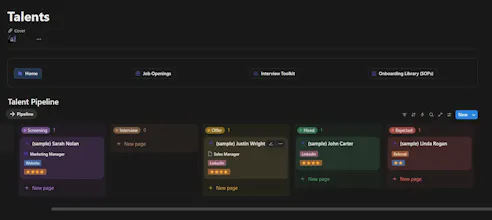 Professional Recruiting OS for Notion gallery image