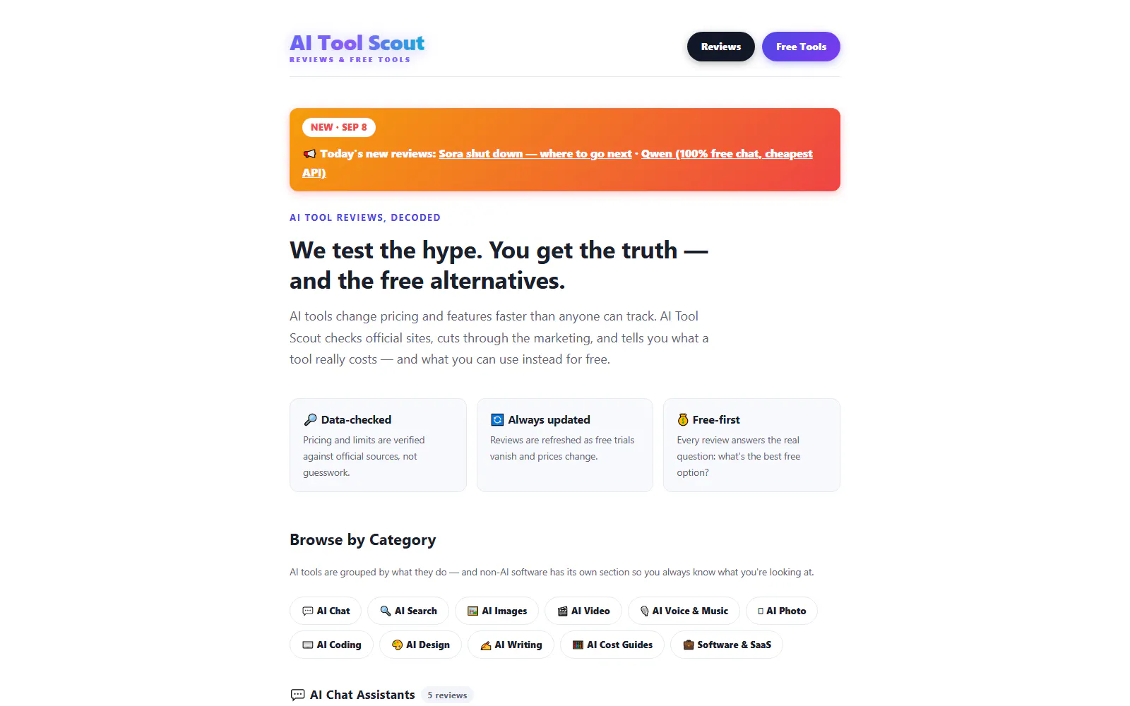 AI Tool Scout screenshot 1