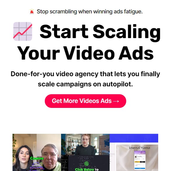 Scale Video Ads (Done-for-you Agency) media 1