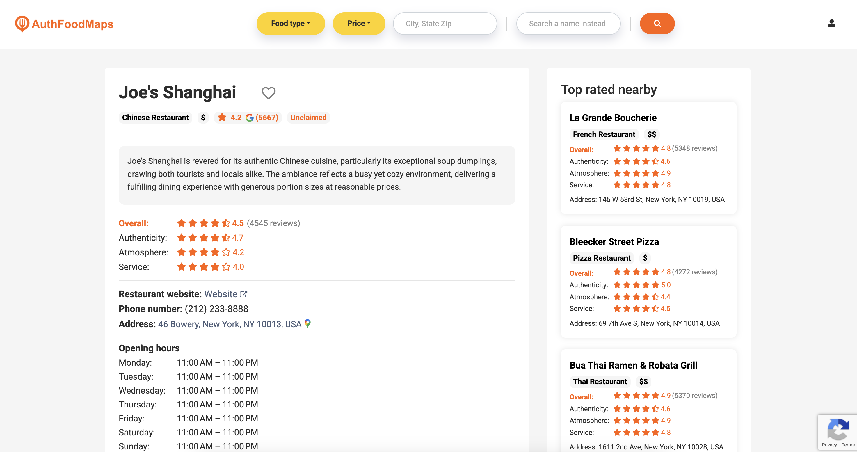 AuthFoodMaps - Yelp for finding authentic ethnic restaurants near you media 5