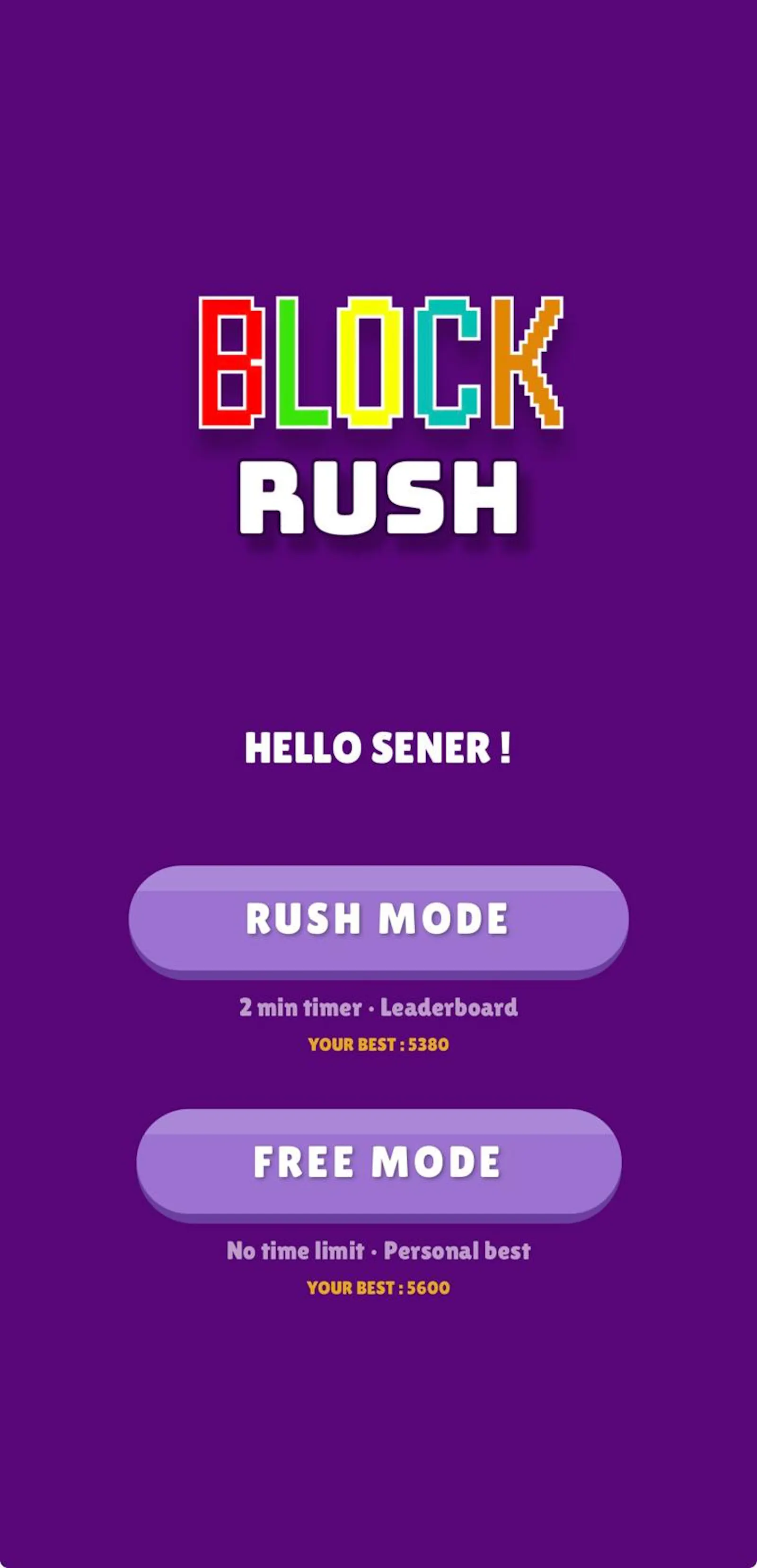 Block Rush Competitive Block Puzzle Game screenshot 2