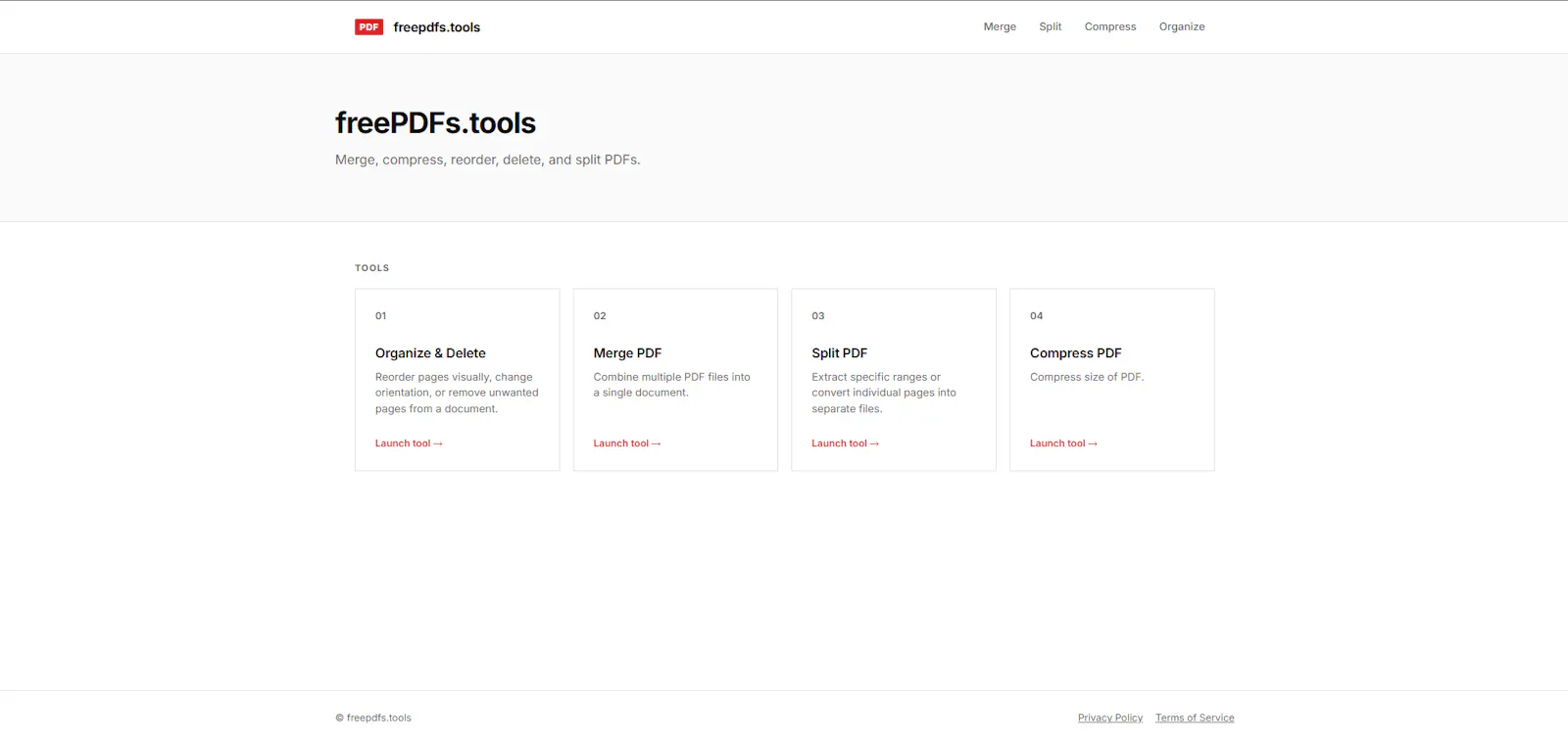 Free PDF Tools screenshot 1