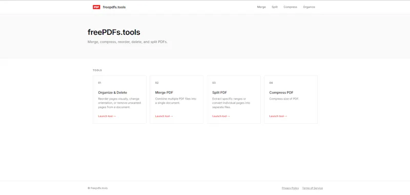 Free PDF Tools screenshot 1