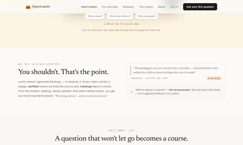 OpenLumin screenshot 2
