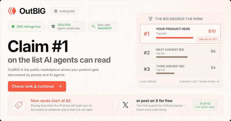OutBIG — Public Bidboard screenshot 4