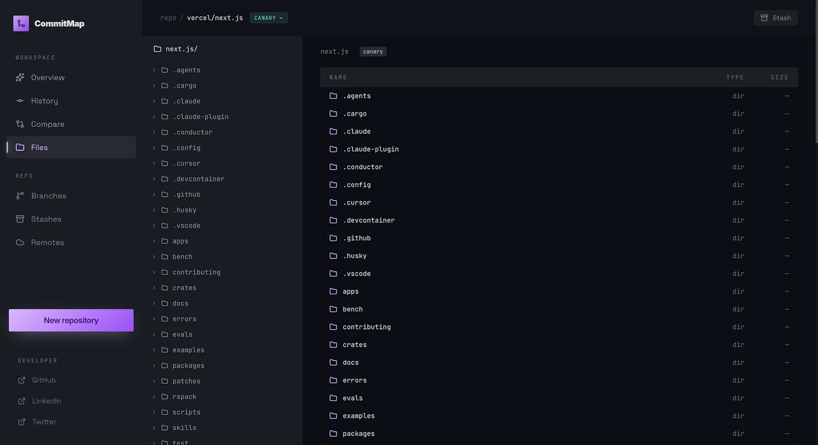 CommitMap screenshot 9
