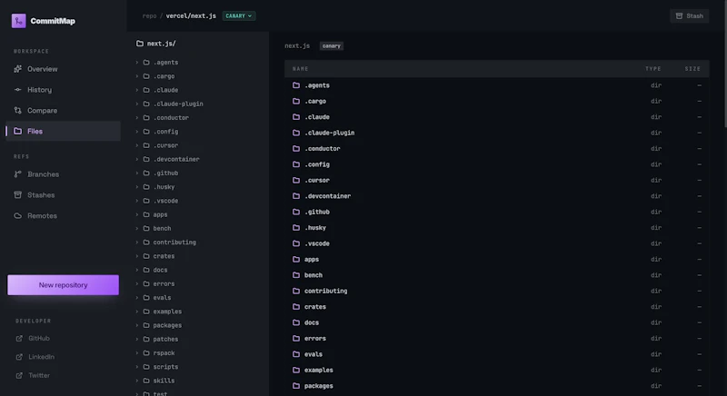 CommitMap screenshot 9