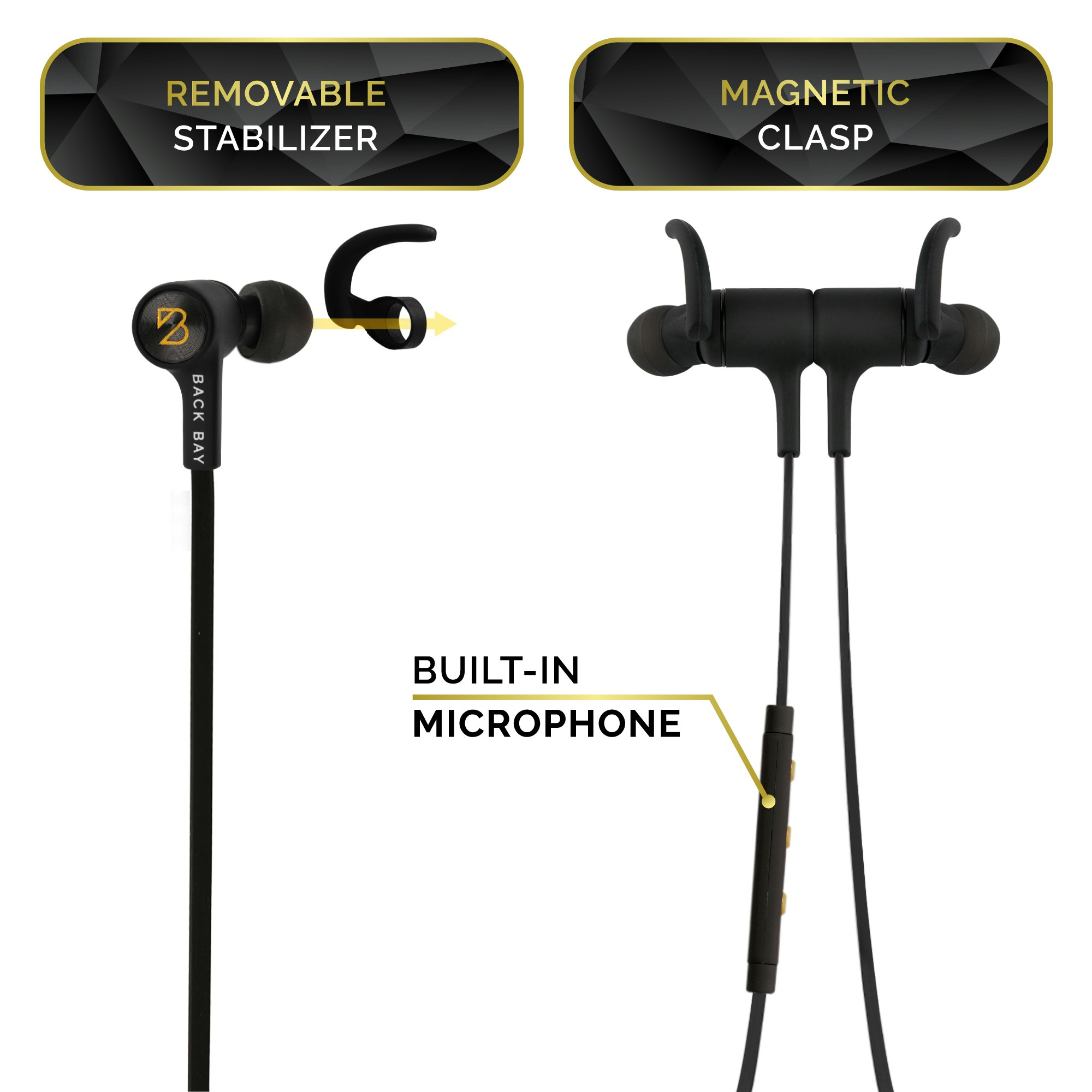 Back Bay Wireless+Wired Earbuds Redesigned Product Information