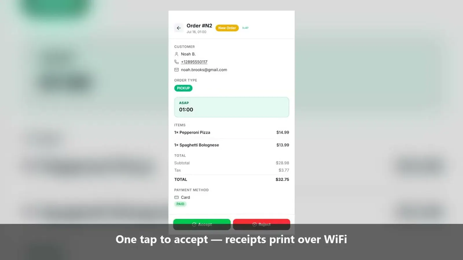 Fee Free Ordering screenshot 1 (video preview)