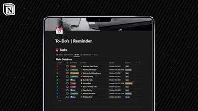 Productivity Notion To-Do Space gallery image