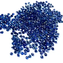 Natural Heated Blue Sapphire 3mm gallery image