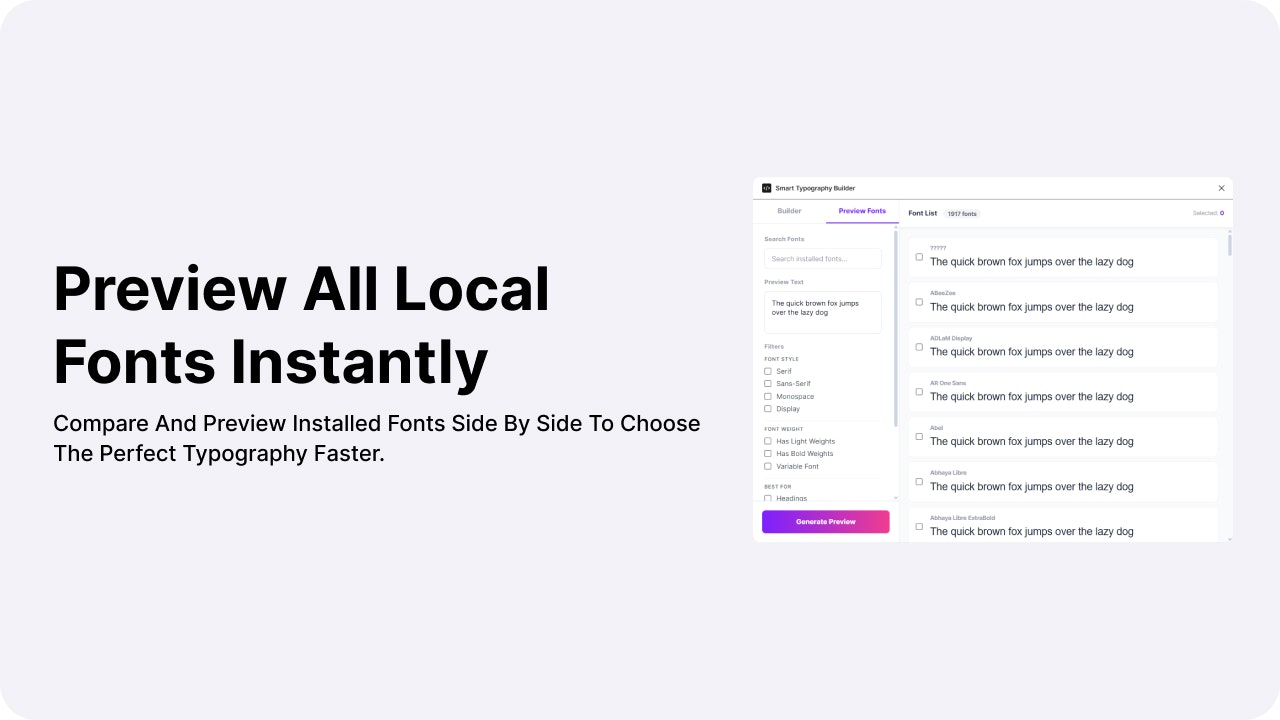 Smart Typography Builder gallery image