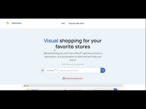 startuptile Shimmer-Visual shopping for your favorite stores