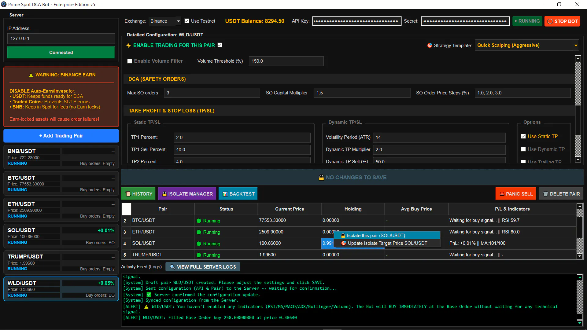 Prime Spot DCA Trading Bot gallery image