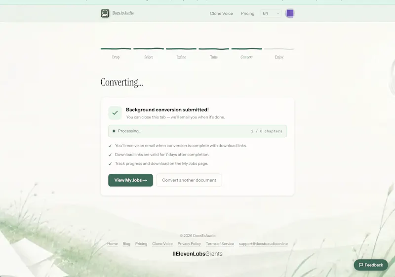 DocsToAudio screenshot 6