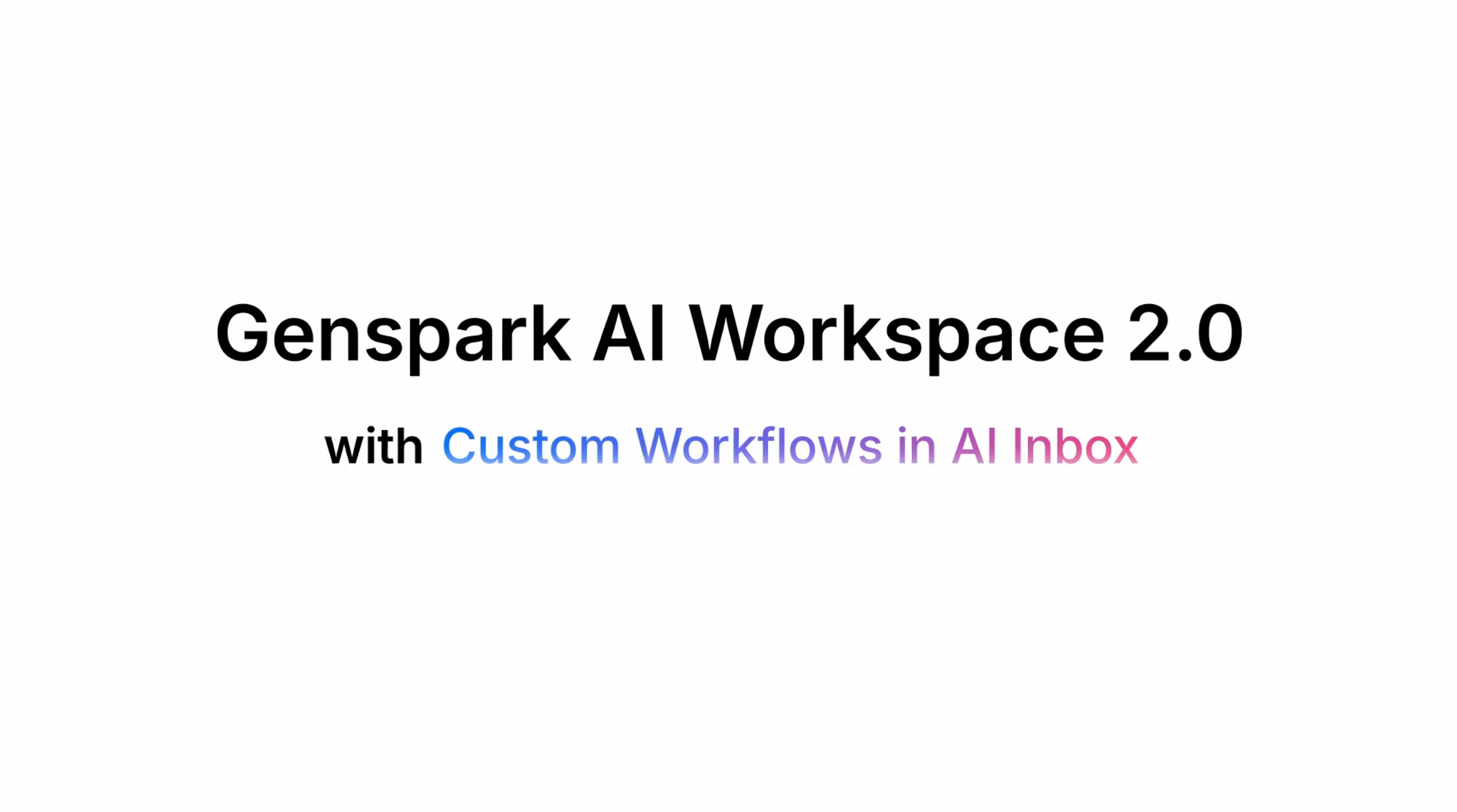 AI Workspace 2.0 by Genspark gallery image