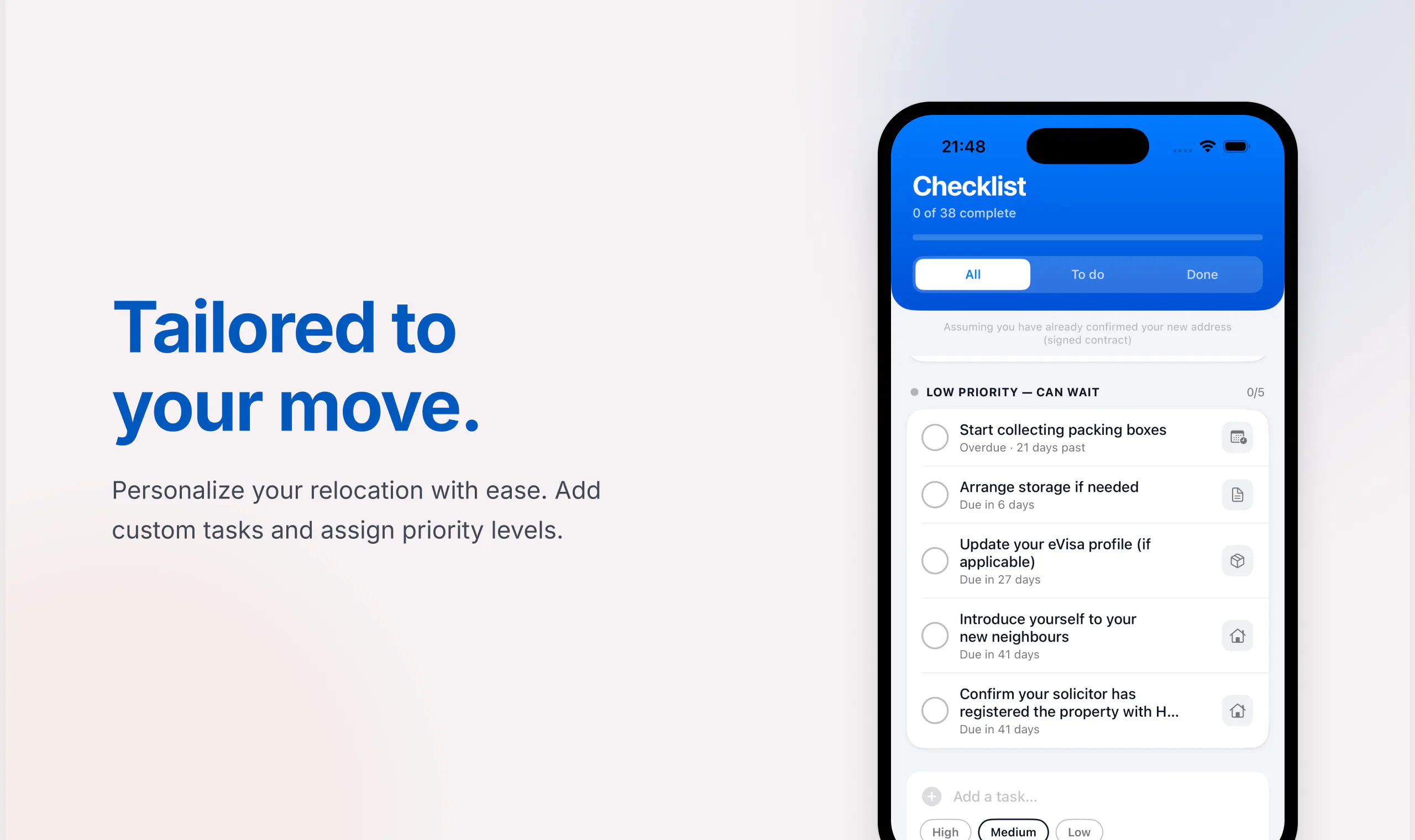 Settly App - UK Moving Planner gallery image
