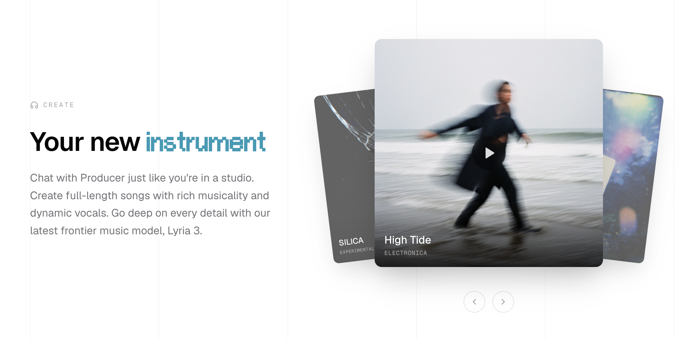 Producer AI by Google Labs  - Main product screenshot demonstrating key features and user interface