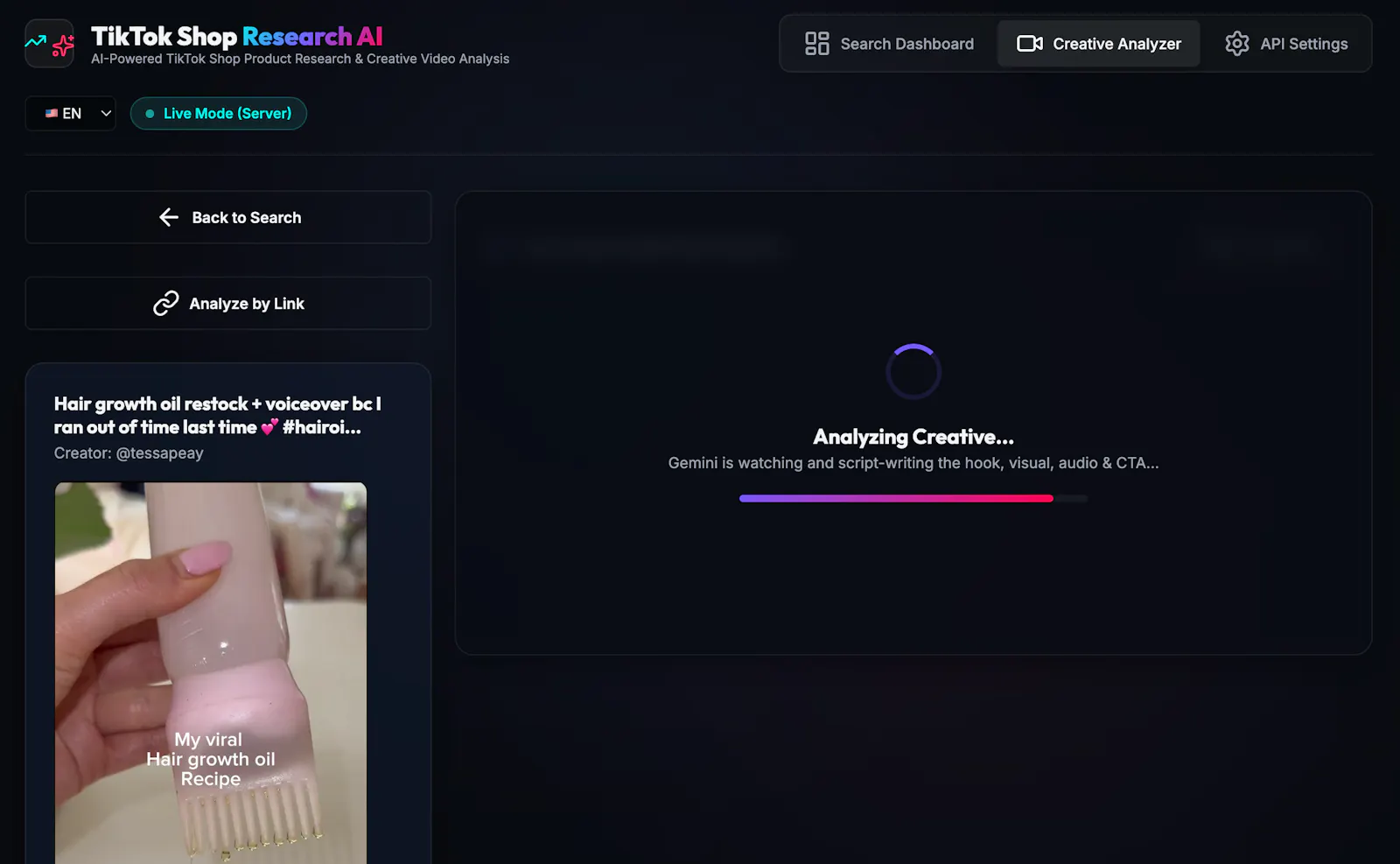 TikTok Shop AI Researcher screenshot 4