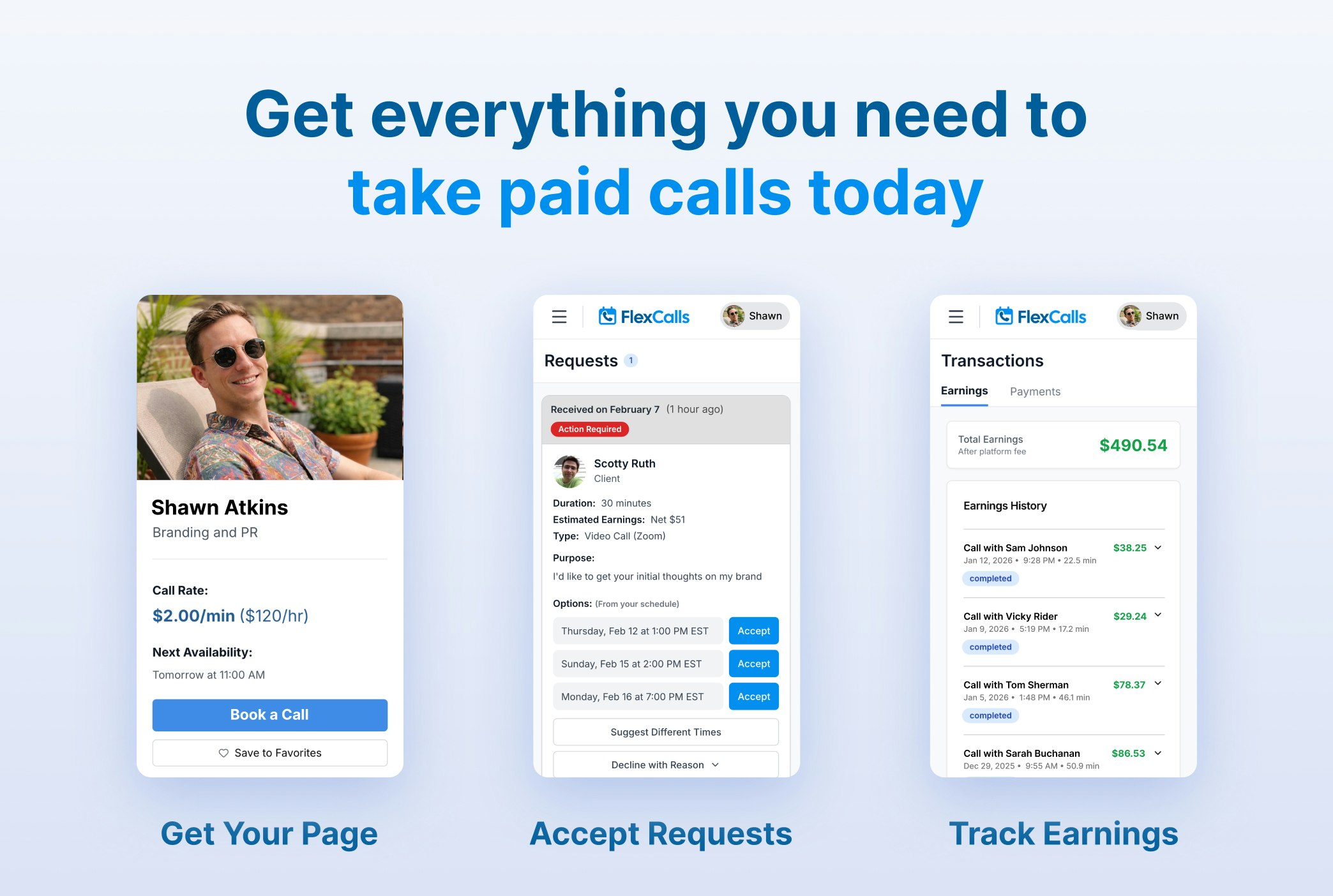 FlexCalls gallery image