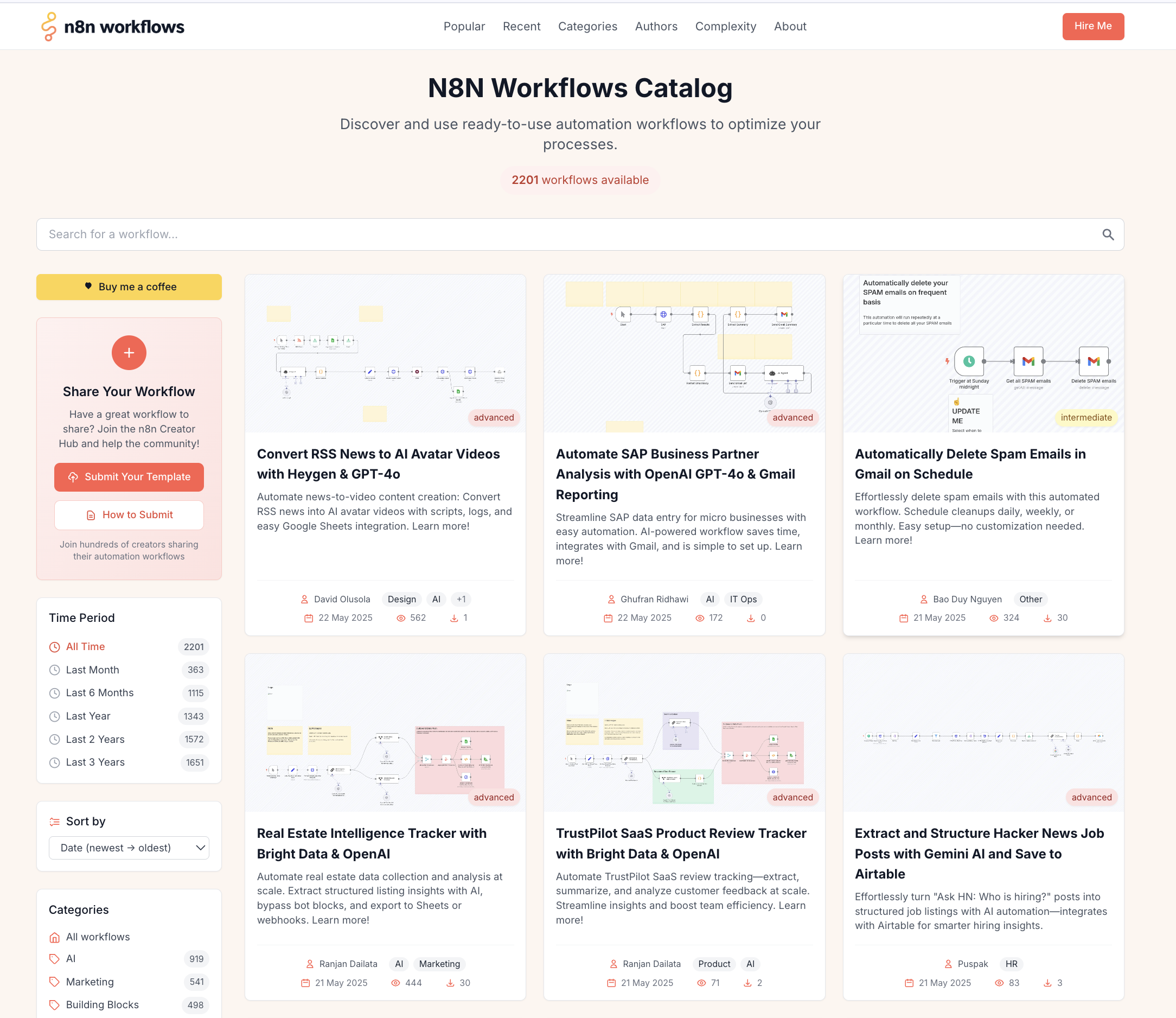 N8N Workflows gallery image