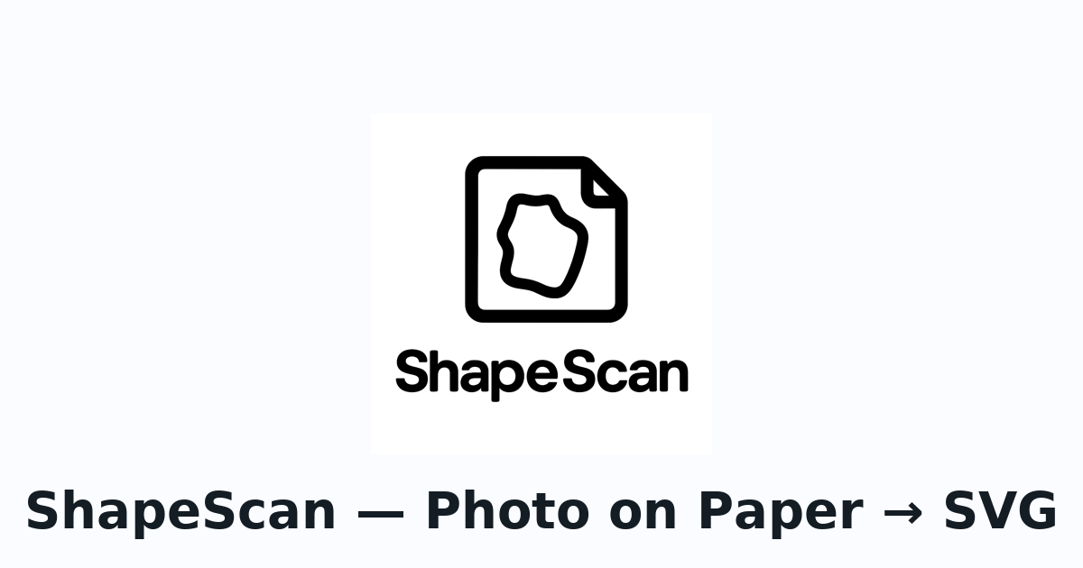 ShapeScan - Main product screenshot demonstrating key features and user interface