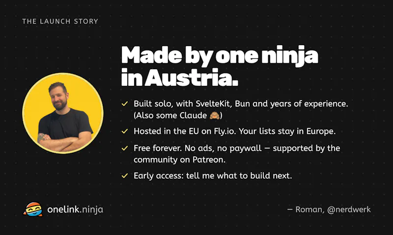Onelink.ninja - Shareable link lists screenshot 6