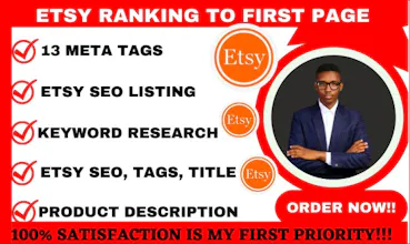 Etsy setup, Etsy Promotion, Etsy SEO gallery image