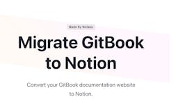 GitBook to Notion converter media 1