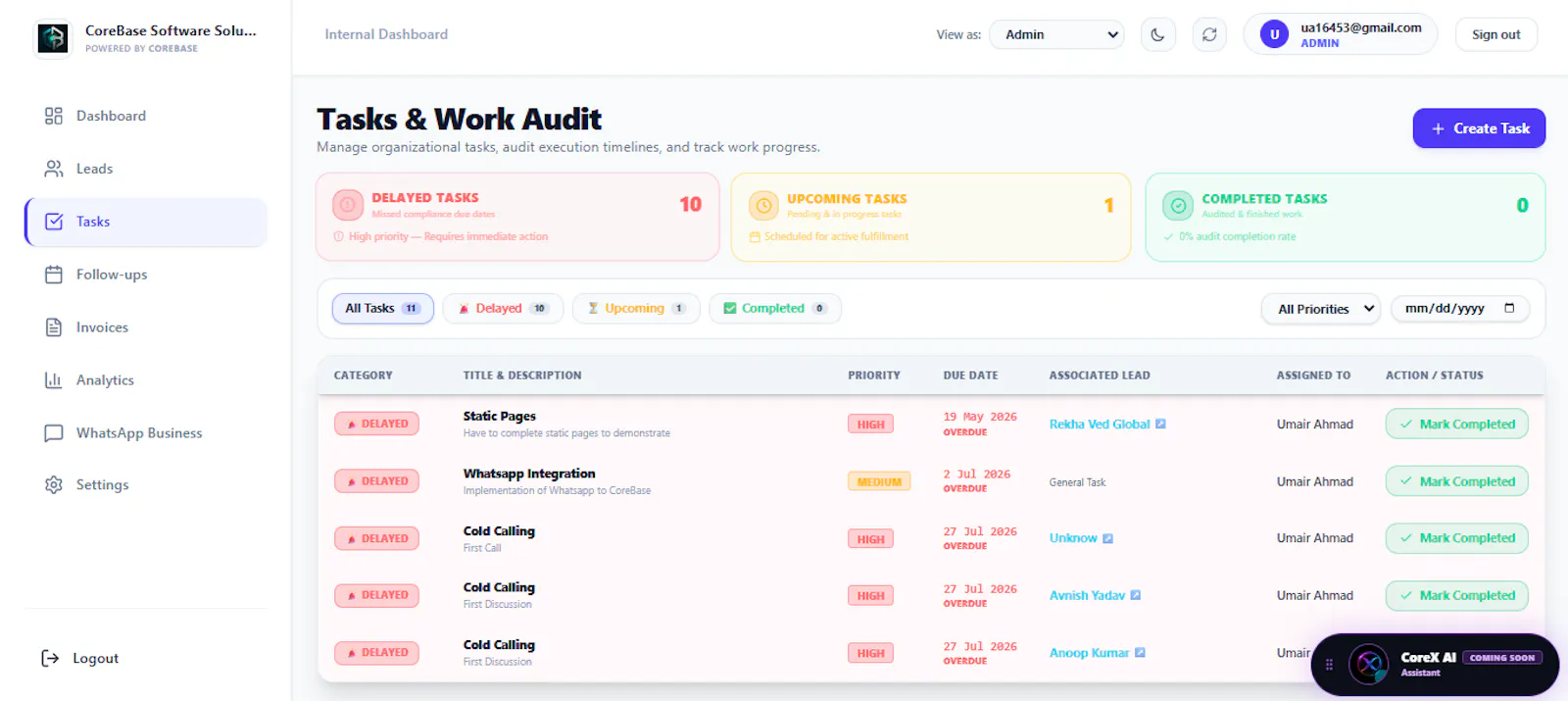 CoreBase - Business Operating System screenshot 4