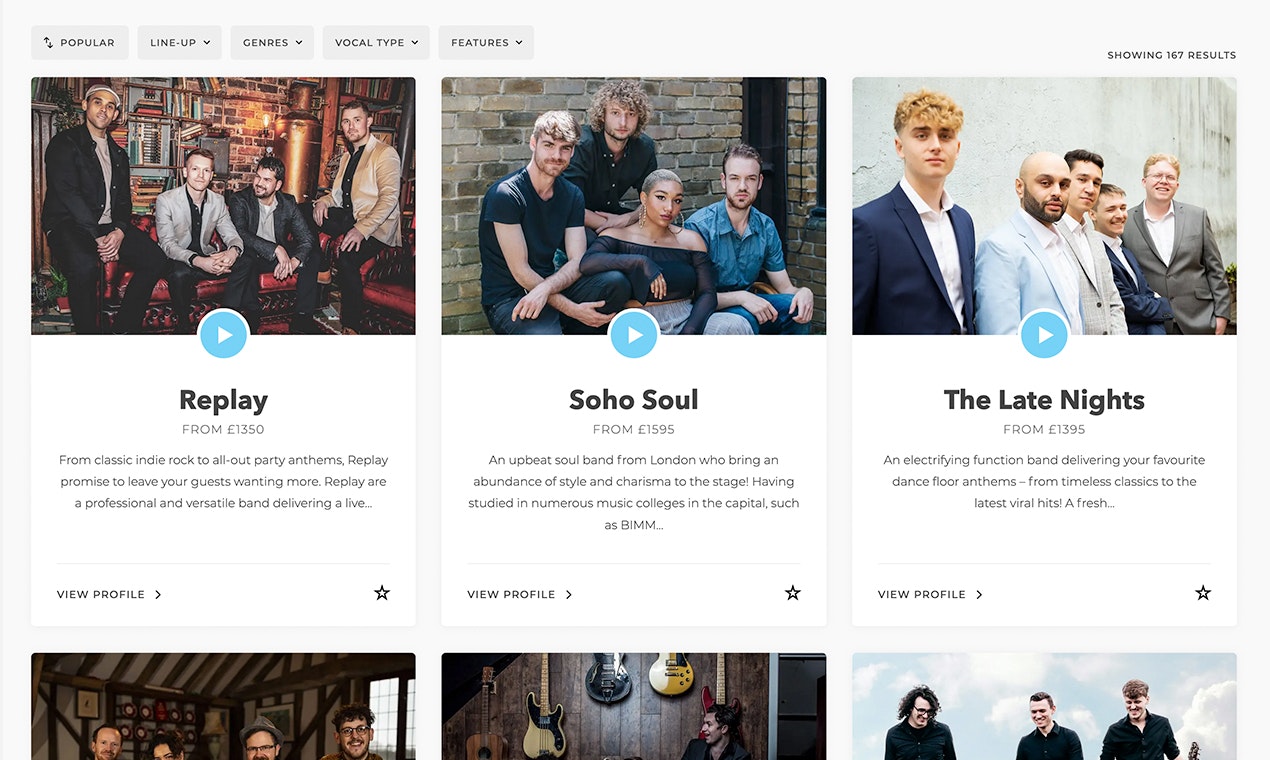 Bandas para alquiler - Plataforma de reserva de música en vivo media 3