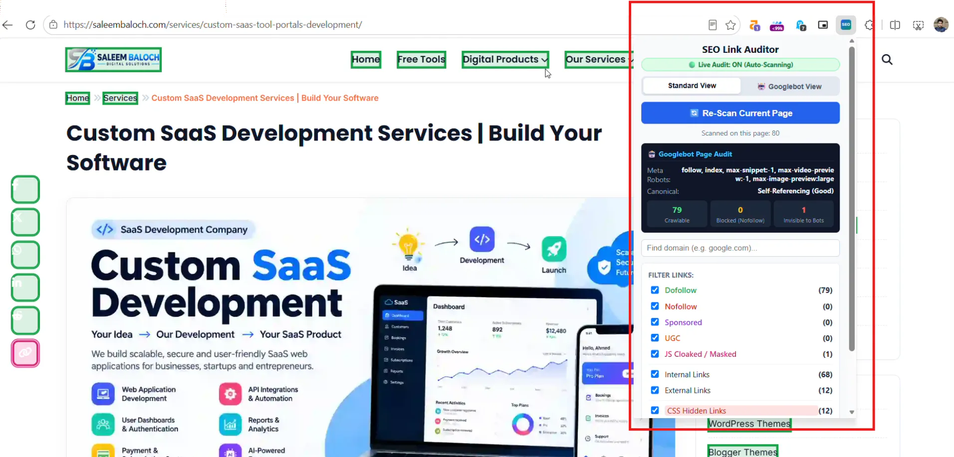 SEO Link Auditor & Googlebot Simulator gallery image