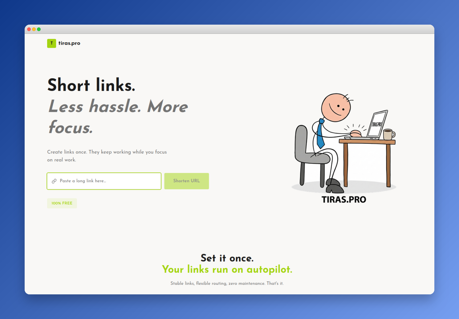 tiras.pro - Main product screenshot demonstrating key features and user interface