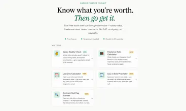 SalaryParity β Free Career Finance Tools gallery image