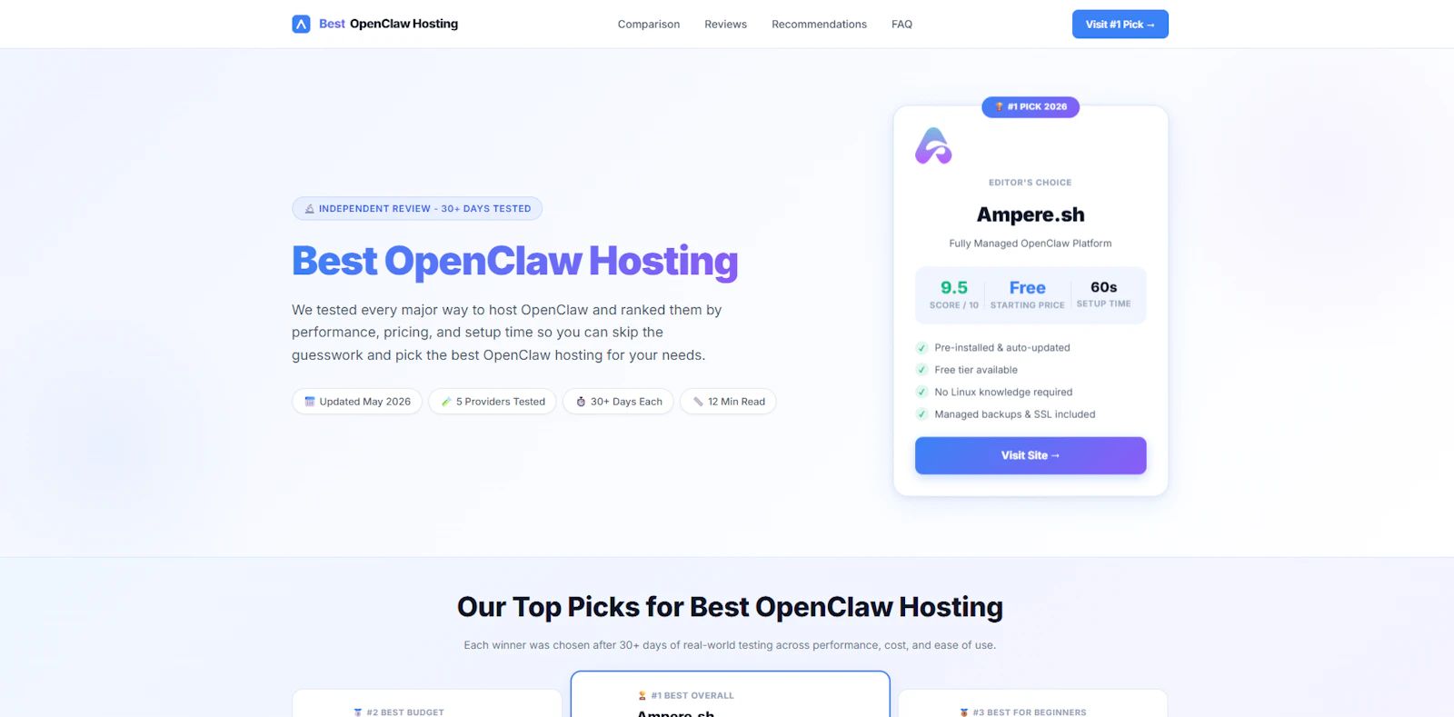 Best Openclaw Hosting screenshot 1
