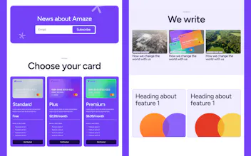 Amaze - SaaS Website Template gallery image