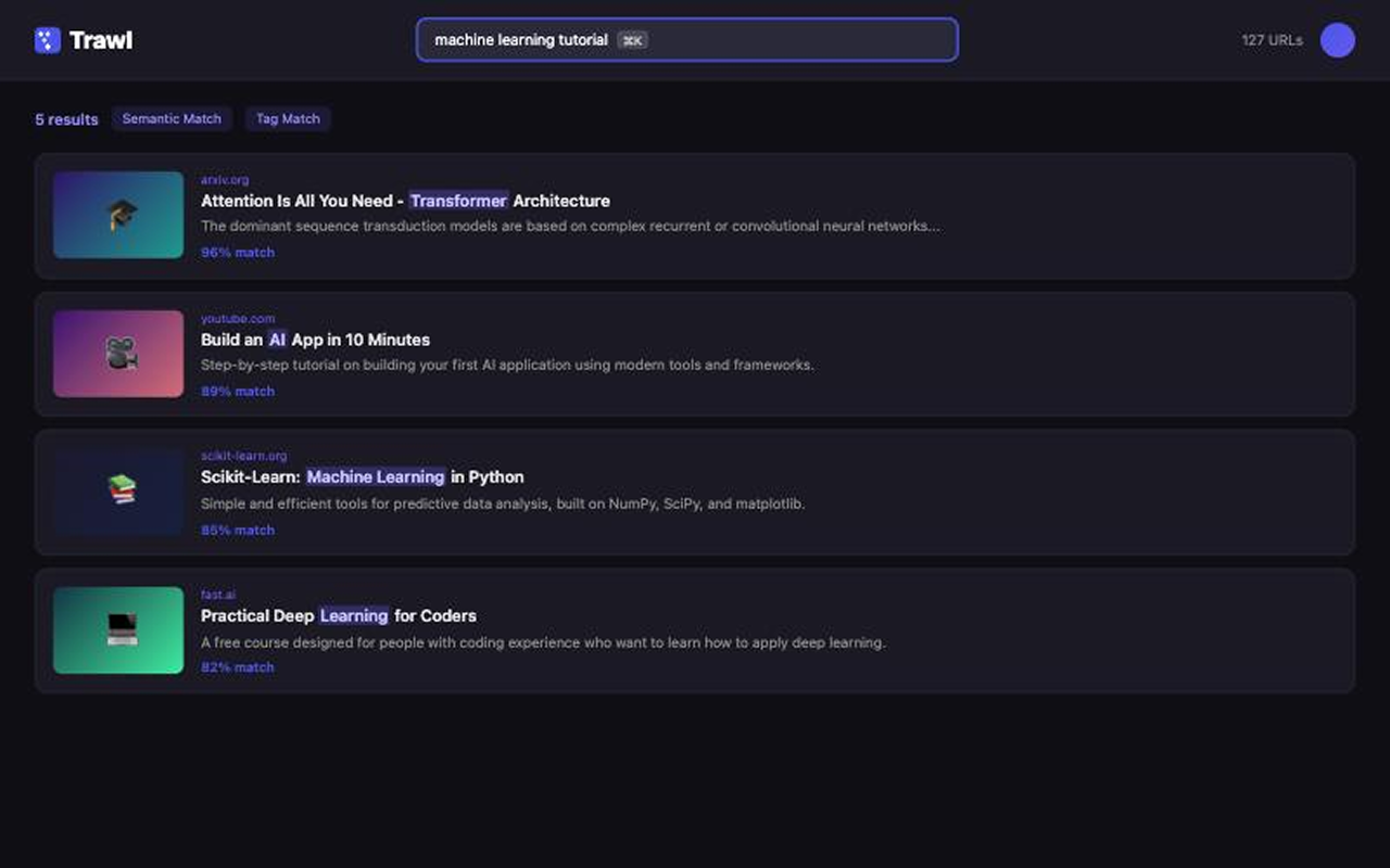 Trawl - Screenshot 3 showing product features and functionality