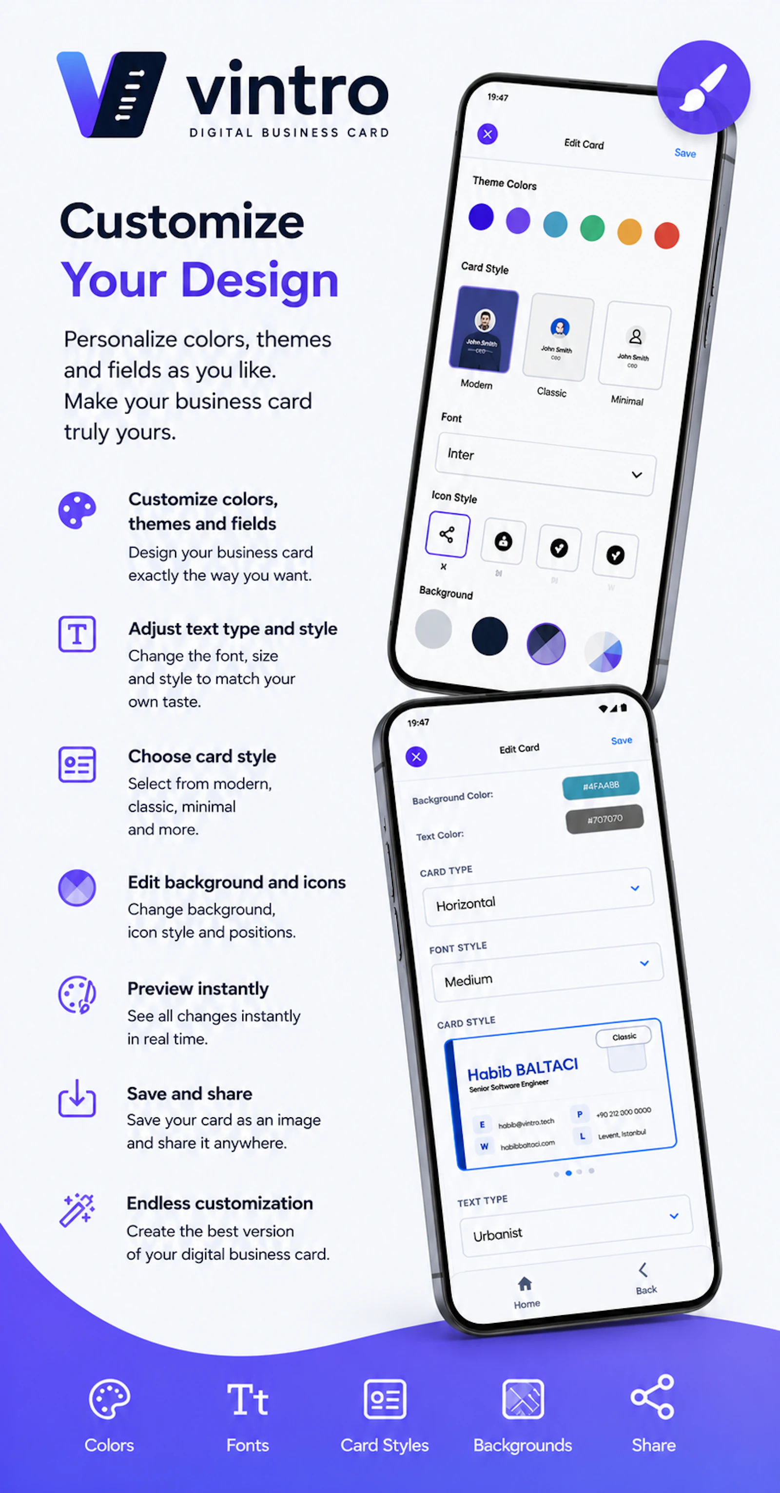 vintro - Digital Business Card screenshot 4