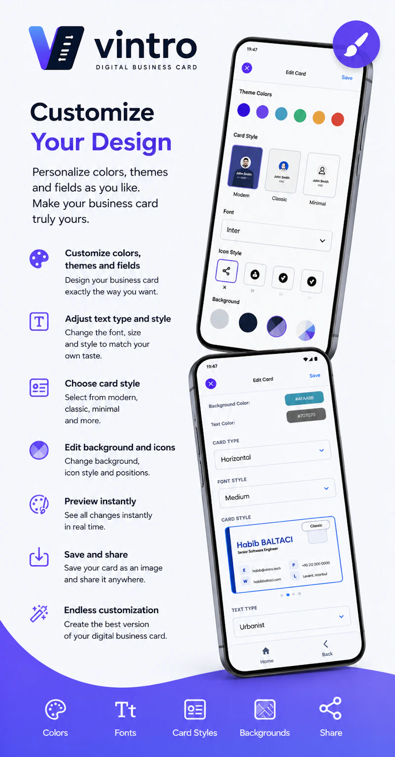 vintro - Digital Business Card screenshot 4